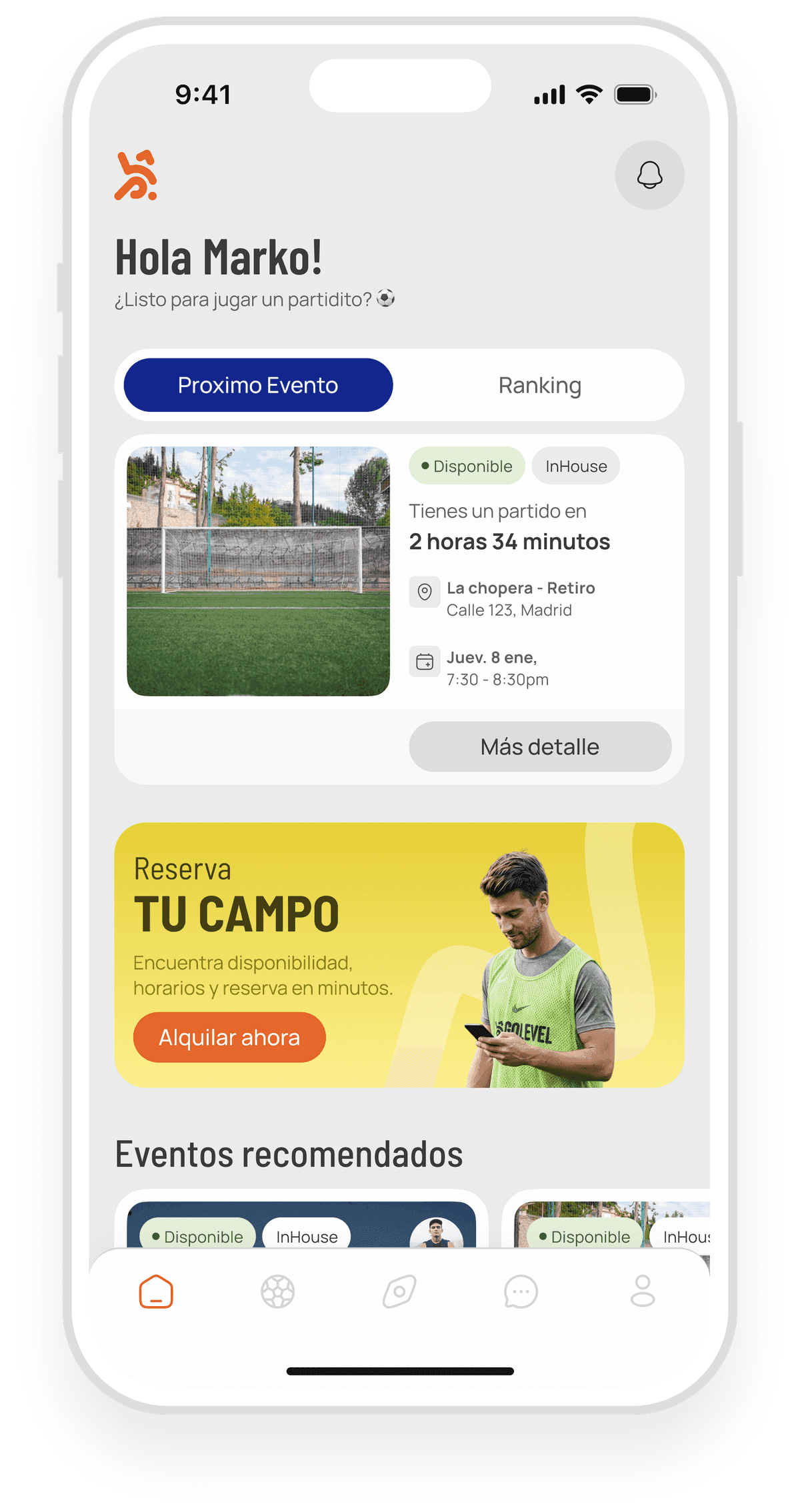 GoLevel App Interface